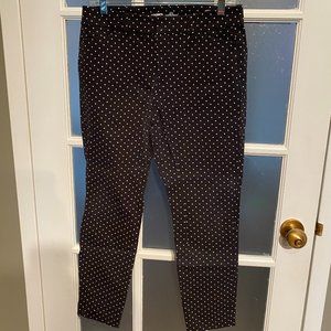 Old Navy Pixie High-Rise Pants - Black with White Polka Dots